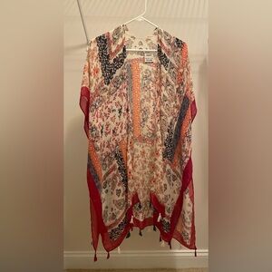 NWT Boho Chic Multicolor Swim Coverup